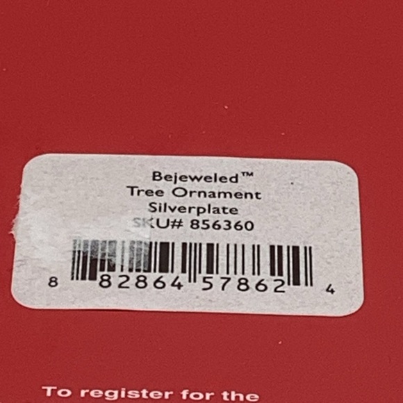 Lenox Bejeweled Silver- Plated Tree Ornament - Picture 7 of 7